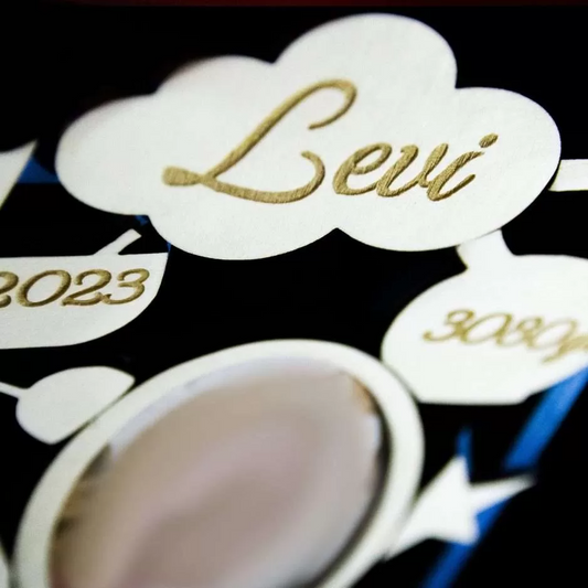 Tablou personalizat cu datele nașterii – cadou nou-născut