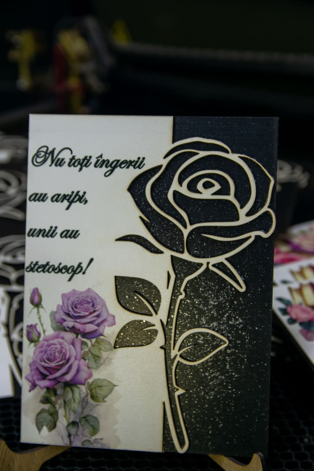 Tablou cu trandafir pentru doctori cadou